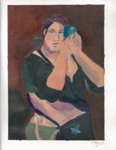 "Self-portrait with wound vac" by Meg Smith